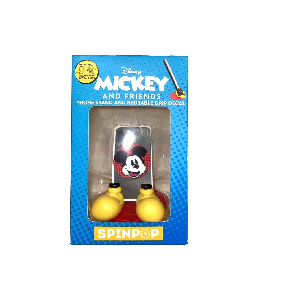 SpinPop Mickey Mouse Mickey and Friends Phone Stand and Reusable Grip Decal